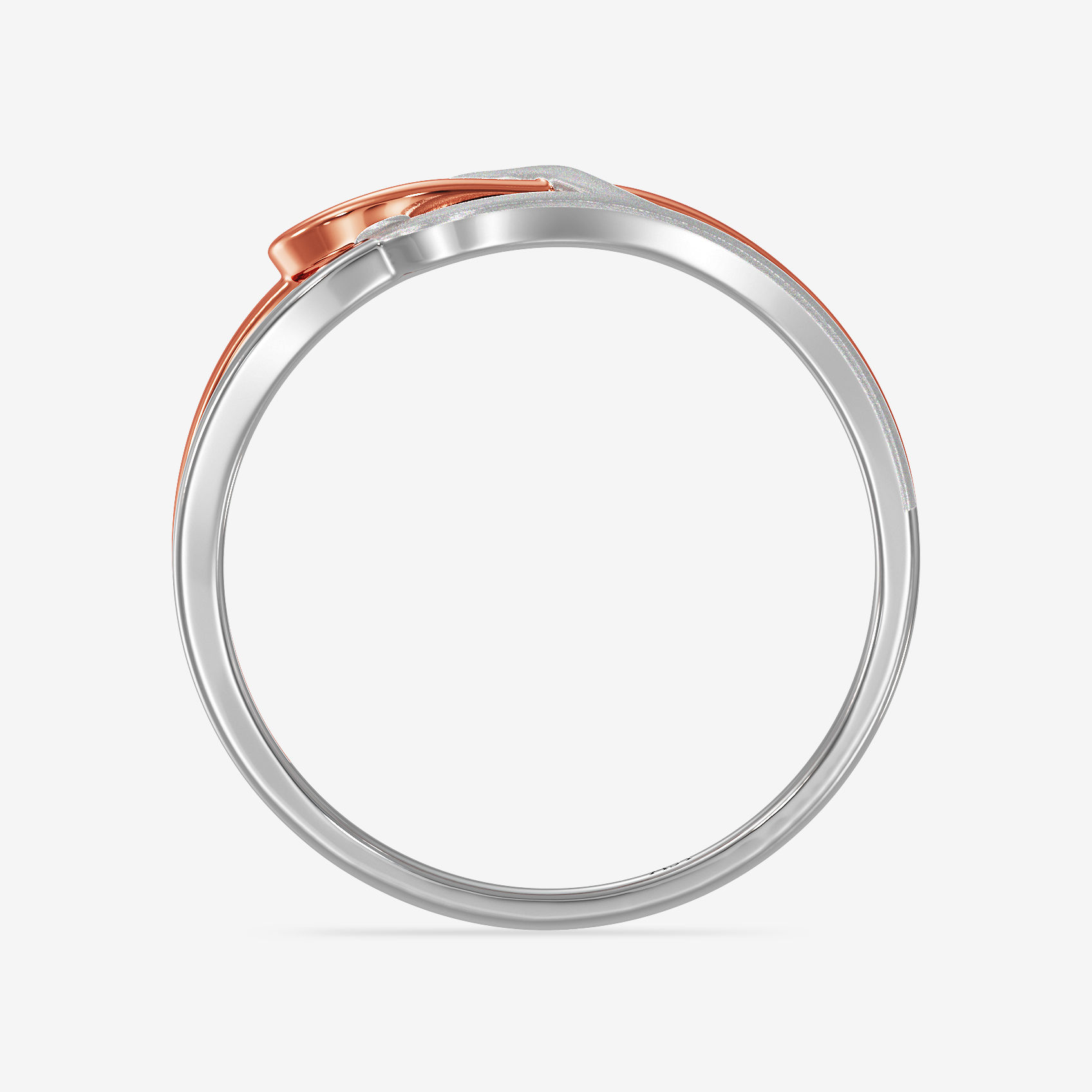 Timeless Heart Intertwine Womens Platinum Ring image