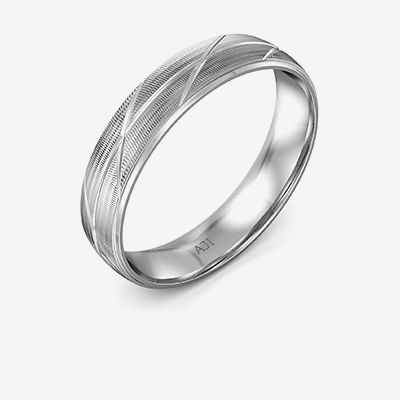 Elementary Platinum Ring alternate view 1