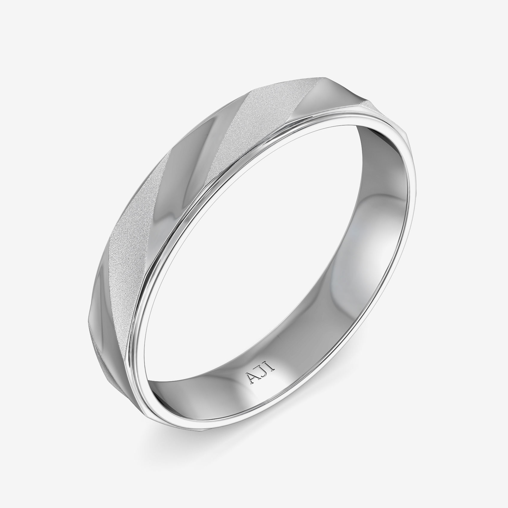 Curvilinear Platinum Ring