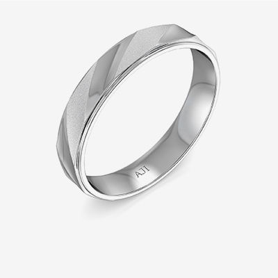 Curvilinear Platinum Ring alternate view 1