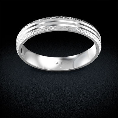 Minimalist Platinum Ring alternate view 2