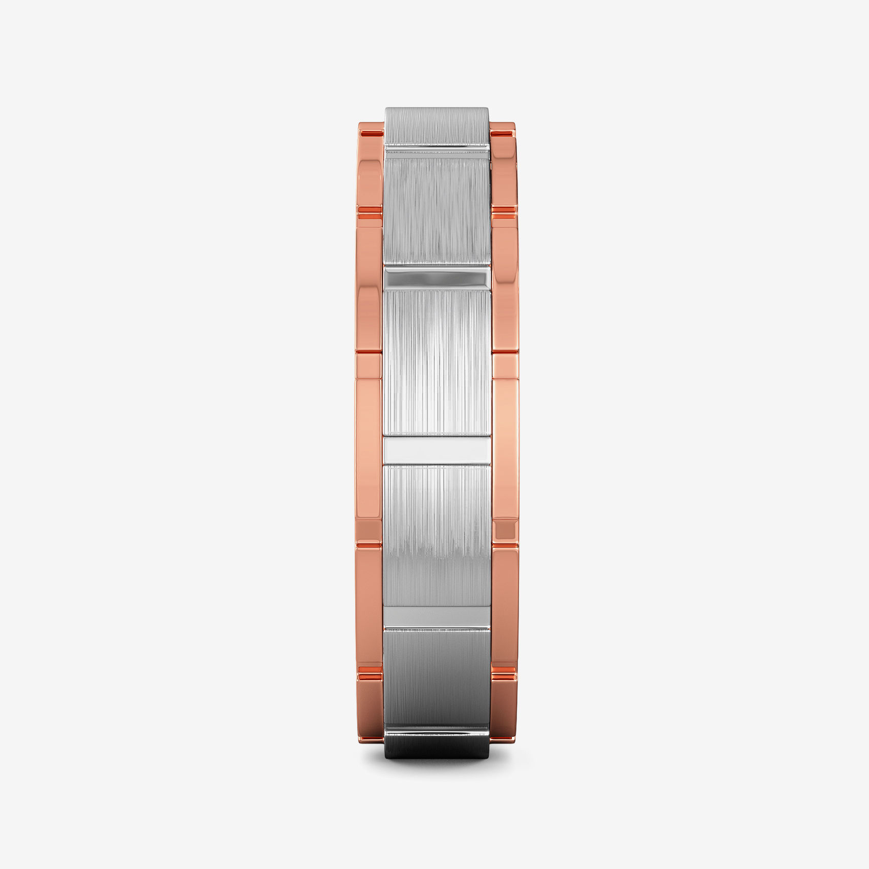 Textured Square Platinum Band For Men alternate view 3