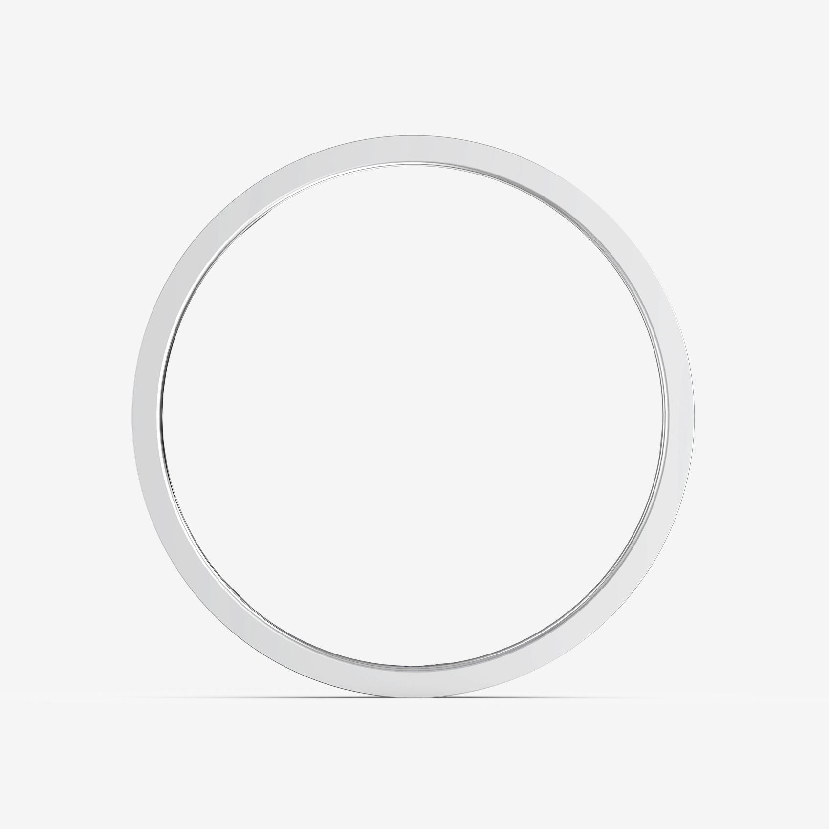 Elegant Line Texture Platinum Womens Ring image