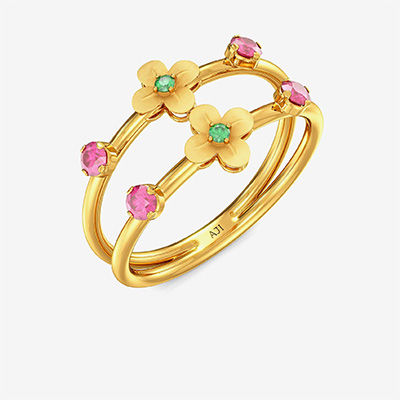 Gemstone Little Floret Ring alternate view 1