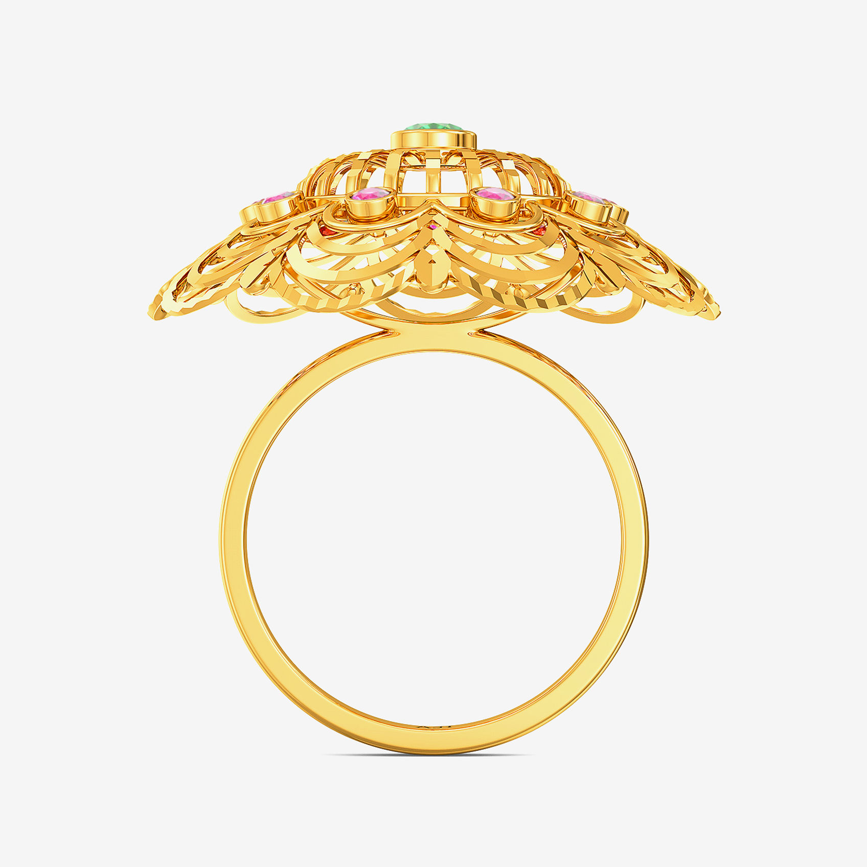 Floral Gemstone Ring image
