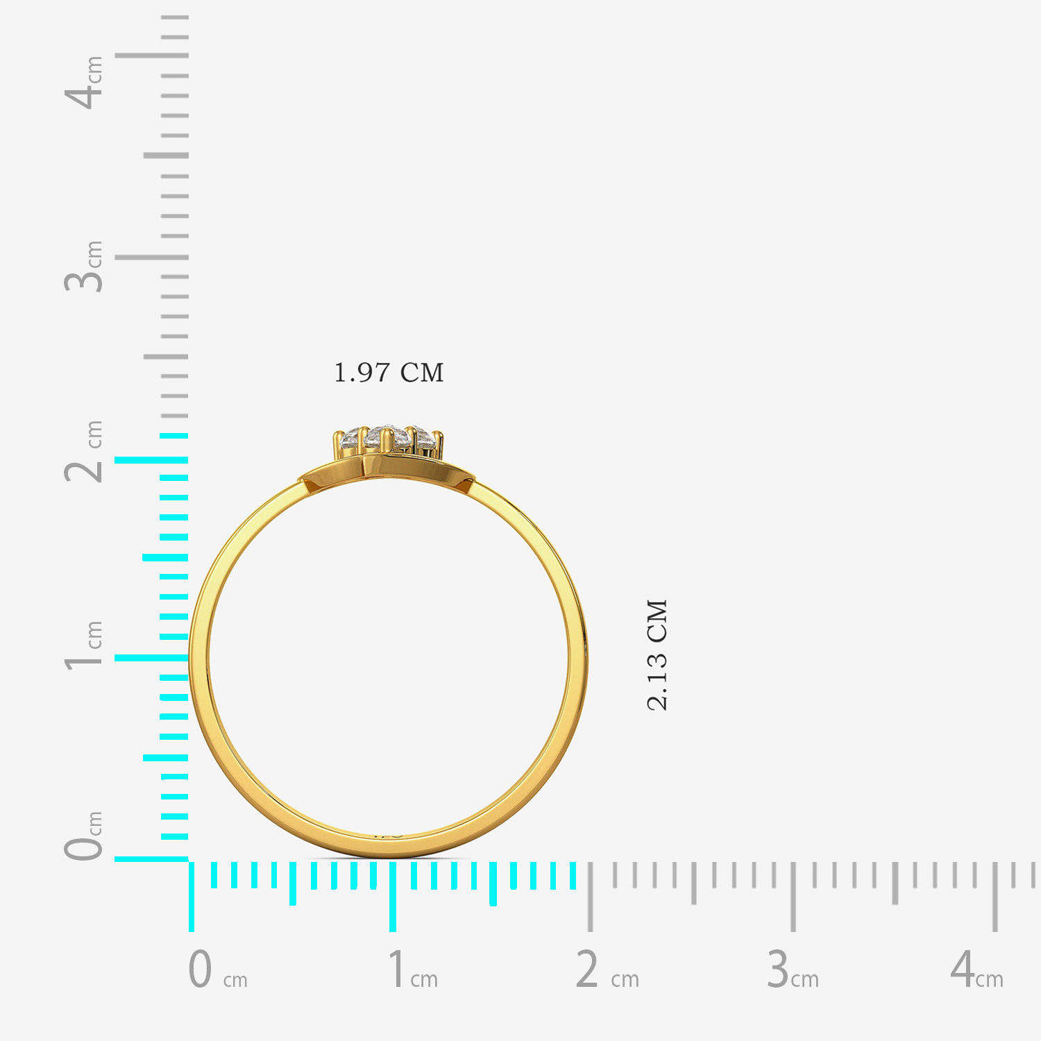 Frail Crystal Heart Ring image