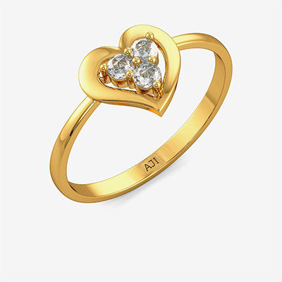 Frail Crystal Heart Ring alternate view 1