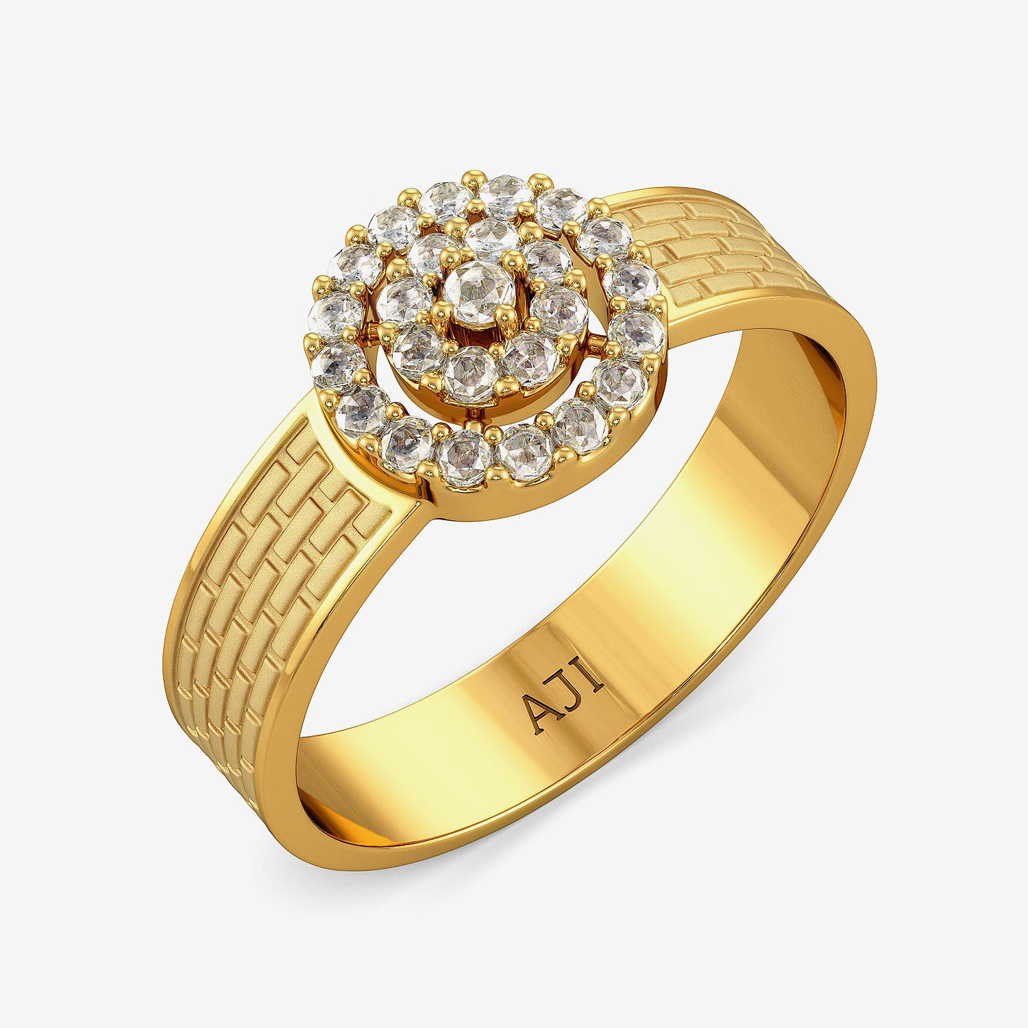 Uncut Diamond Round Ring