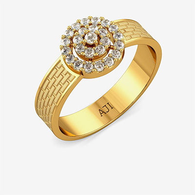 Uncut Diamond Round Ring