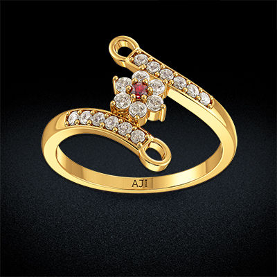 Freaky Pink Sapphire Floral Ring alternate view 2