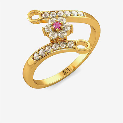 Freaky Pink Sapphire Floral Ring alternate view 1