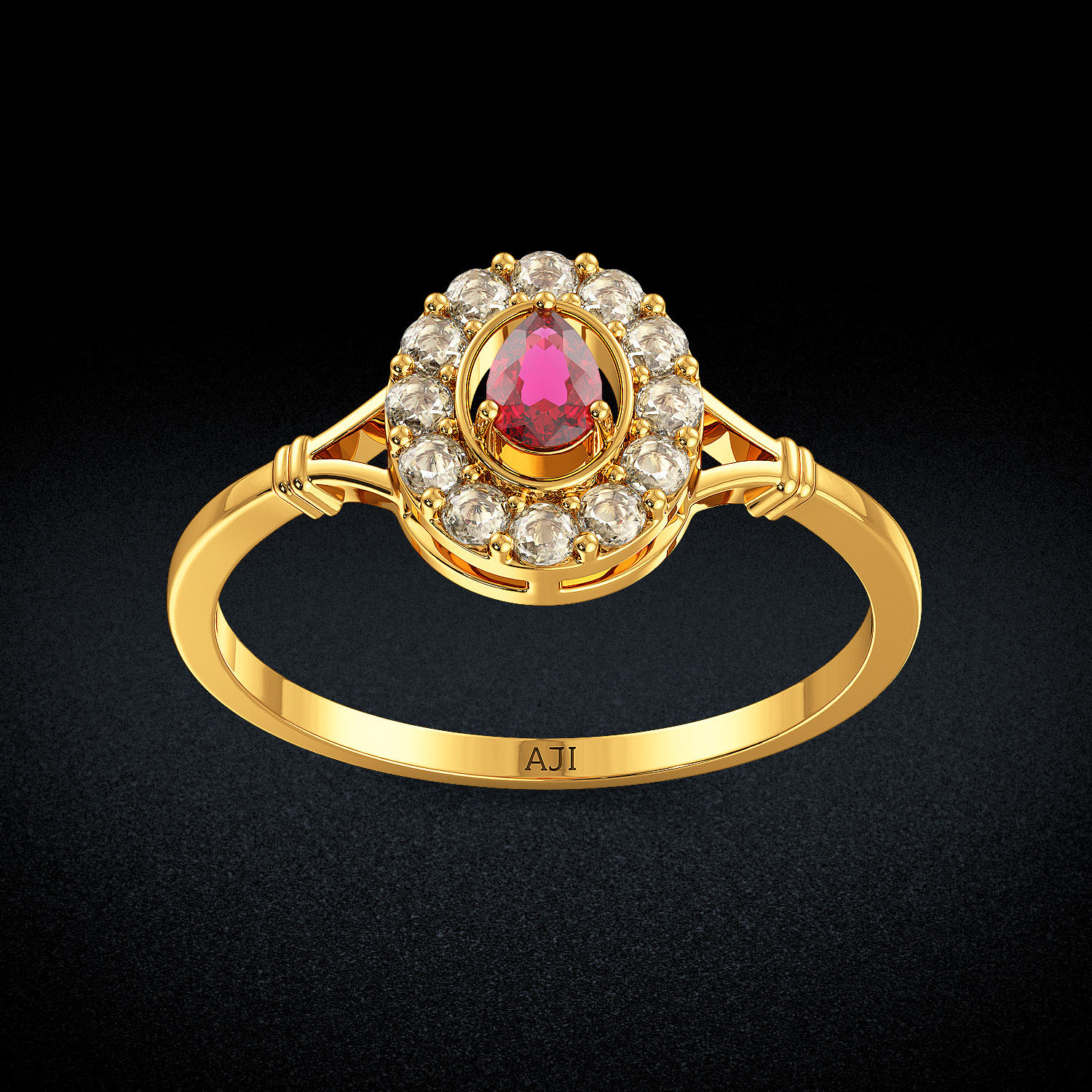 Uncut Diamond Oval Ring image
