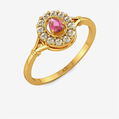 Uncut Diamond Oval Ring alternate view 1