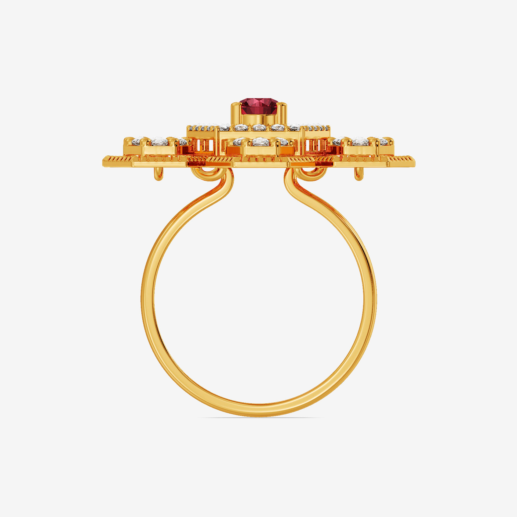 Hexa Hive Uncut Diamond Ring alternate view 1