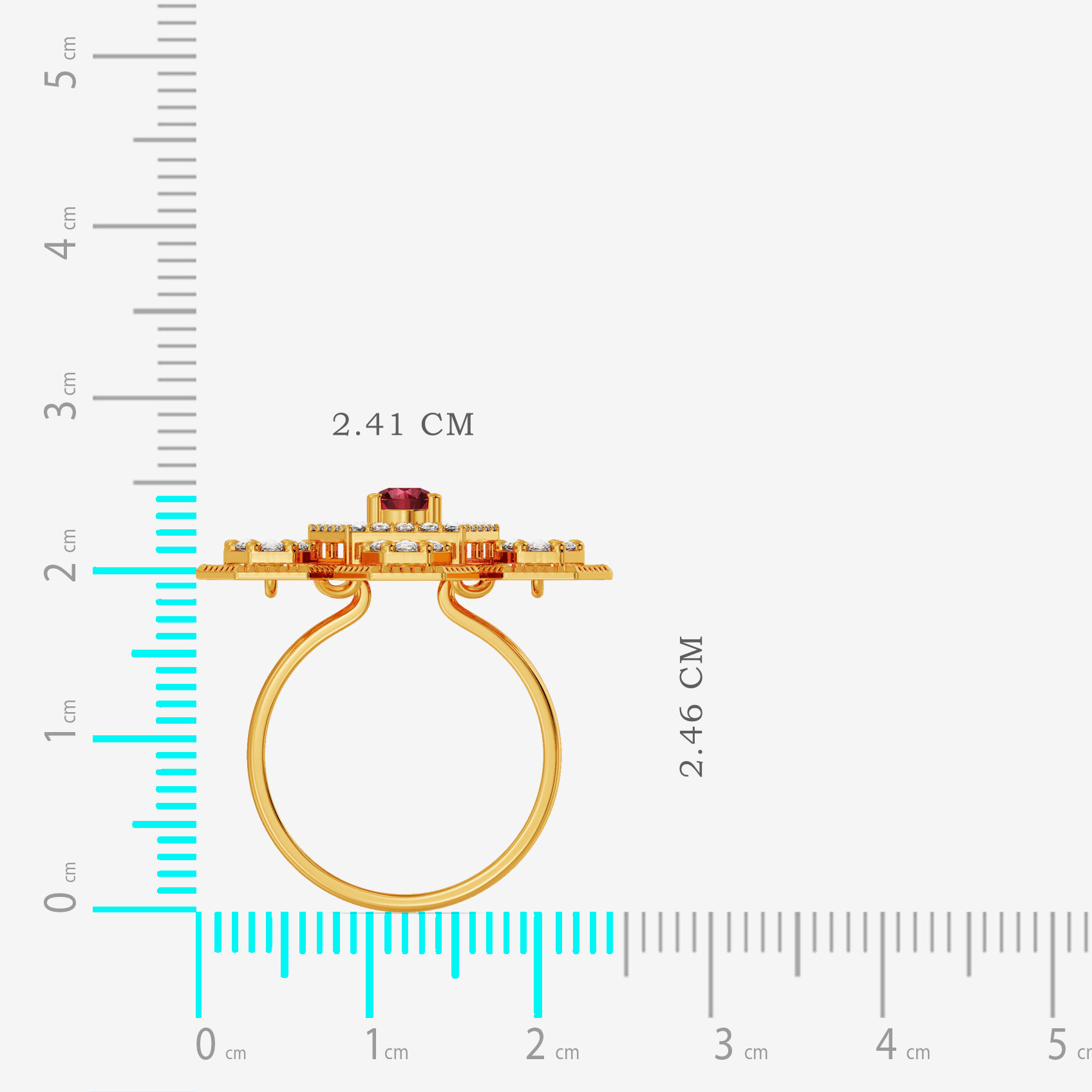 Hexa Hive Uncut Diamond Ring alternate view 3