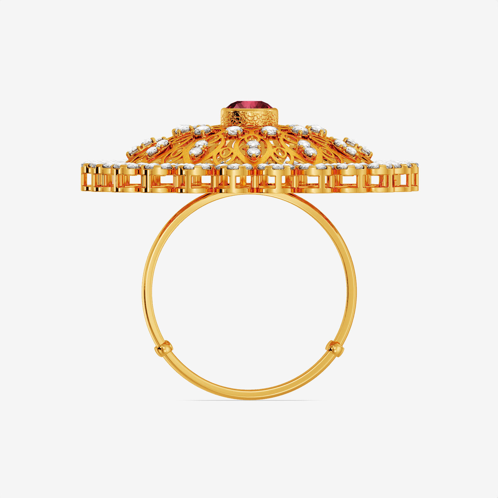 Regal Bloom Uncut Diamond Ring alternate view 1