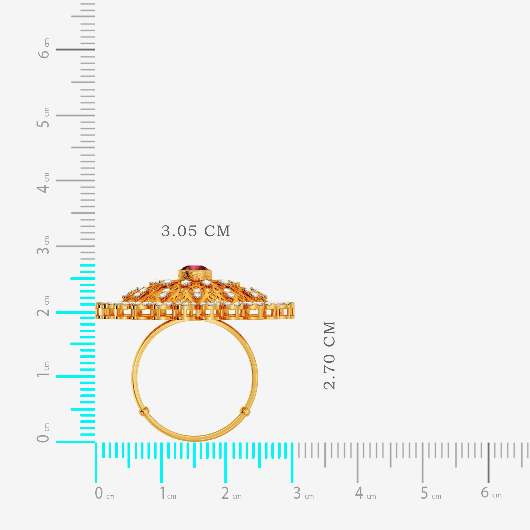 Regal Bloom Uncut Diamond Ring alternate view 3