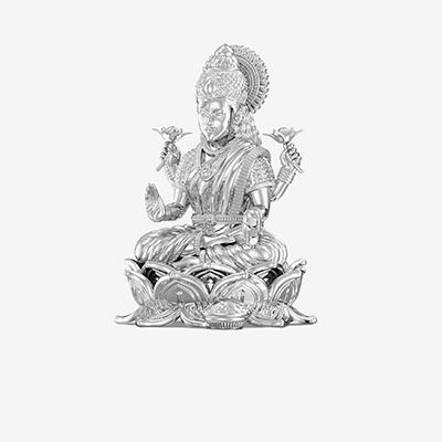 Buy Goddess Laxmi Silver Idol (DSSL38009596) Online from Joyalukkas