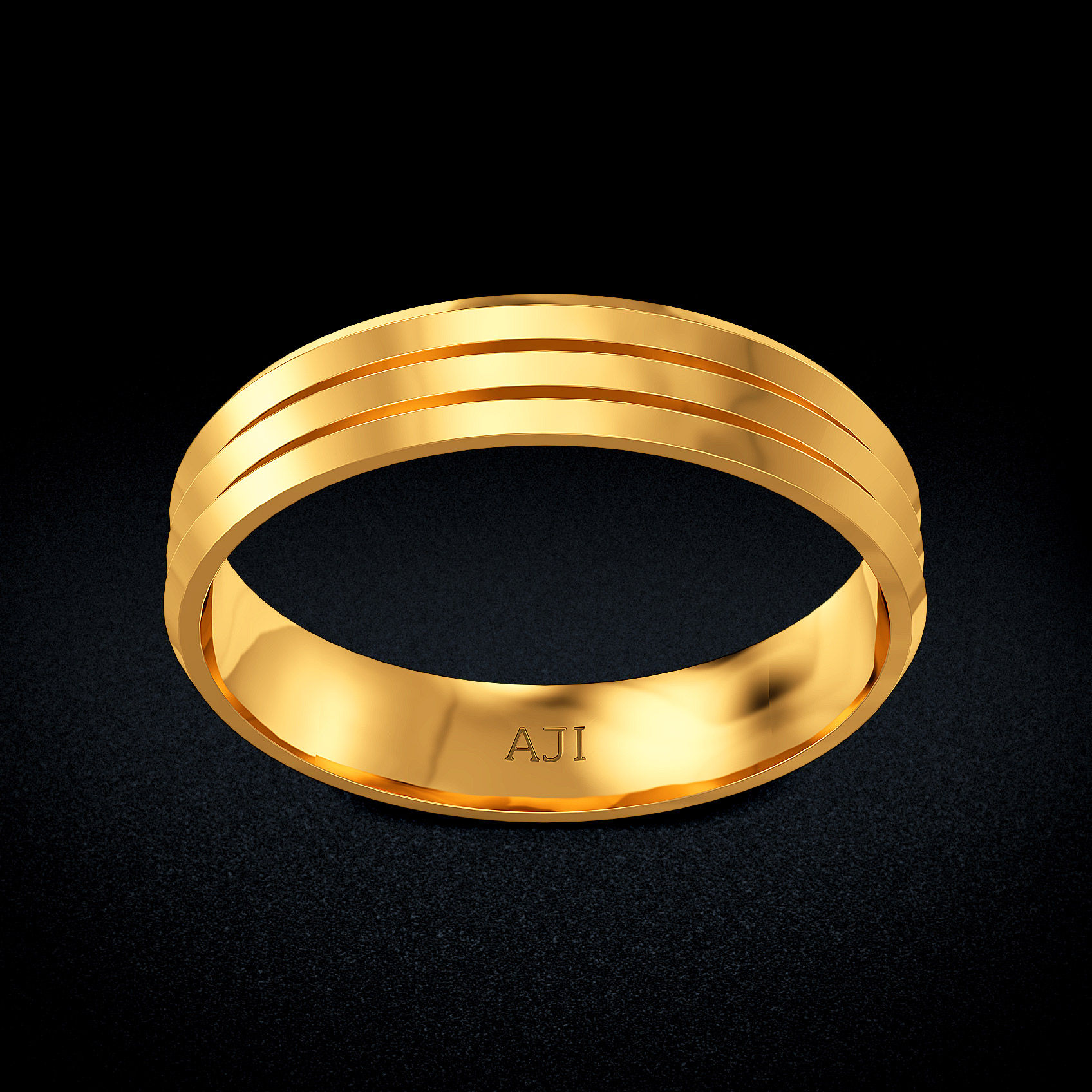 Twin Arc Gold Womens Ring image