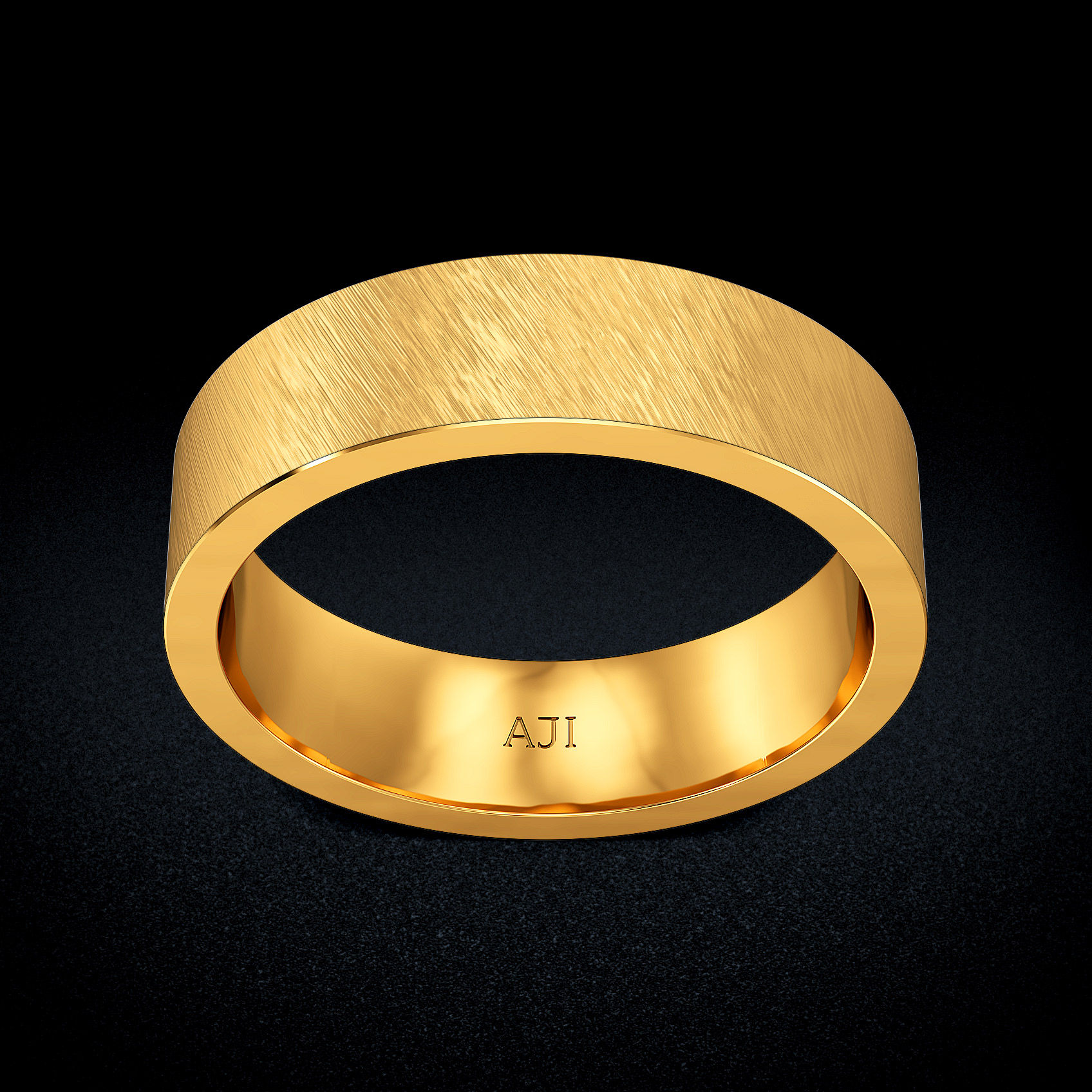 Frosted Bond Gold Mens Ring image