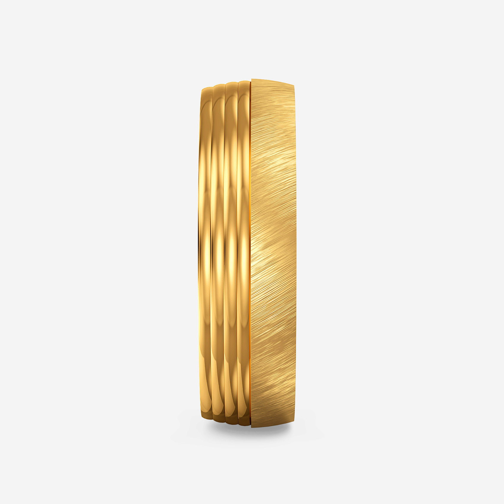 Twin Aura Gold Mens Ring alternate view 1