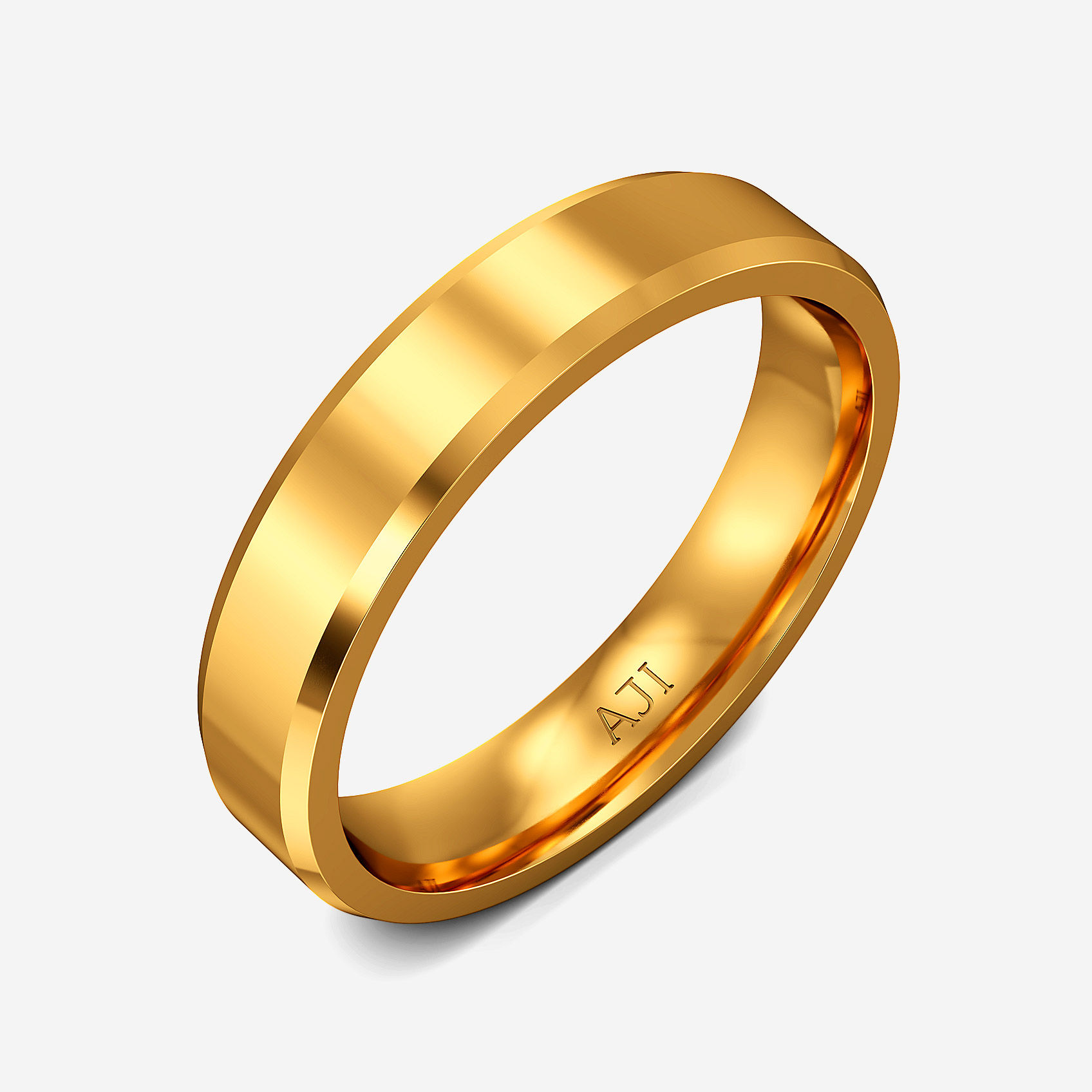 Buy Timeless Duo Gold Mens Ring (ECM150000512) Online from Joyalukkas