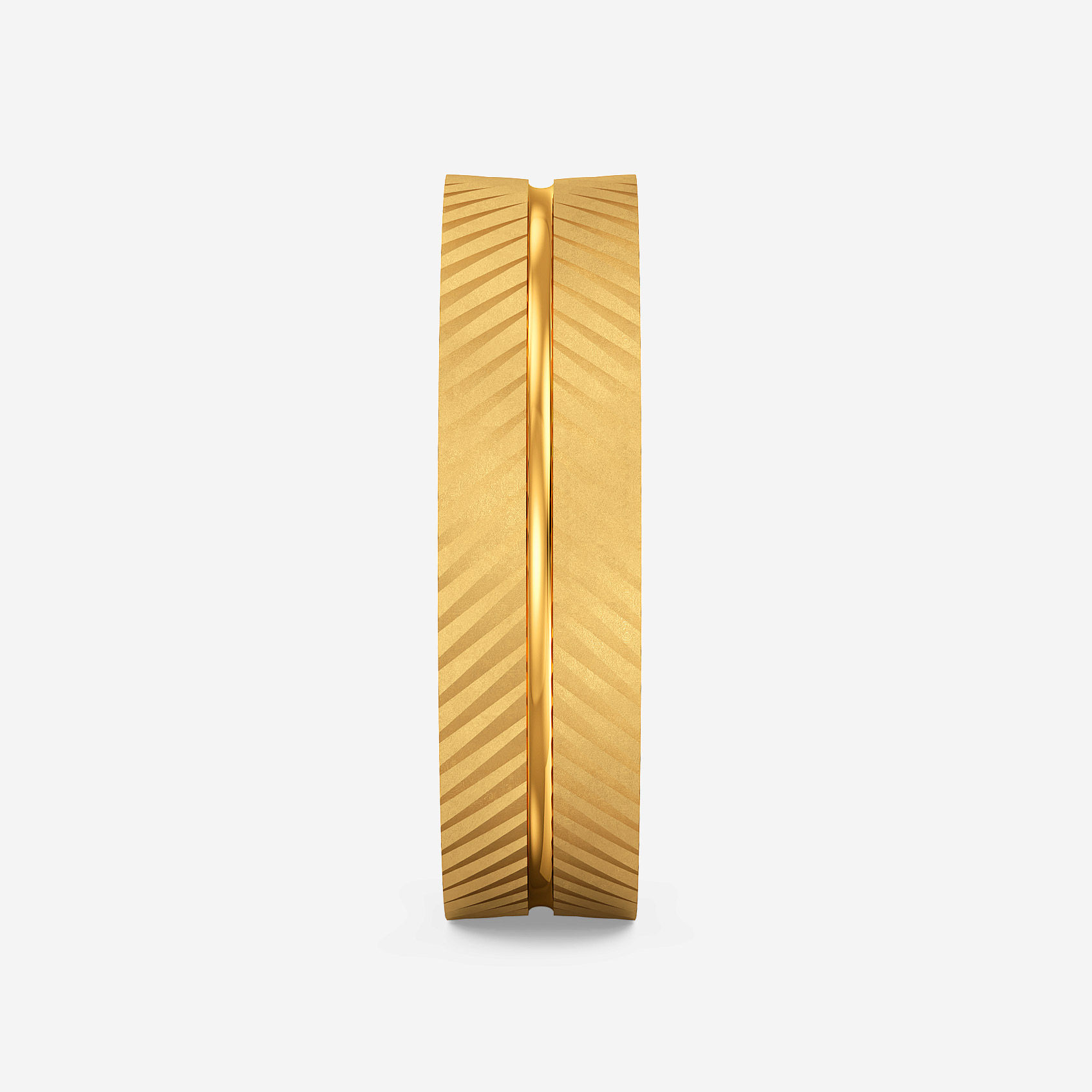 Meadow Pair Gold Mens Rings alternate view 1