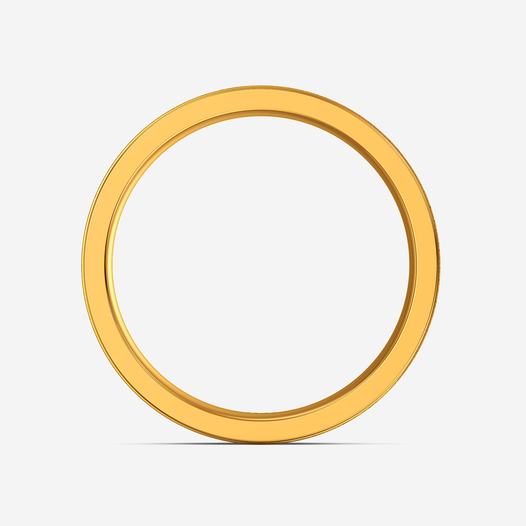 Patterned Bond Gold Mens Ring alternate view 2