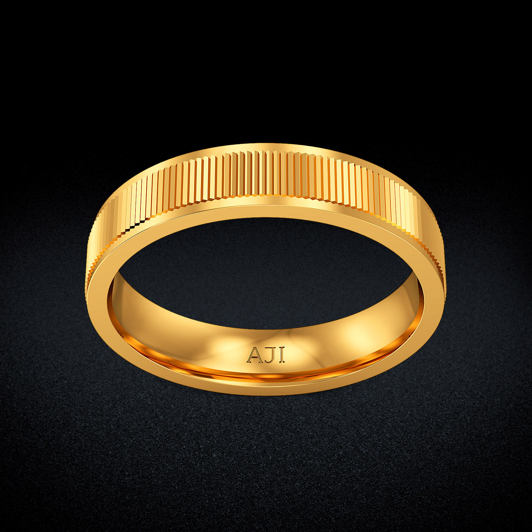 Harmony Lines Gold Womens Ring image