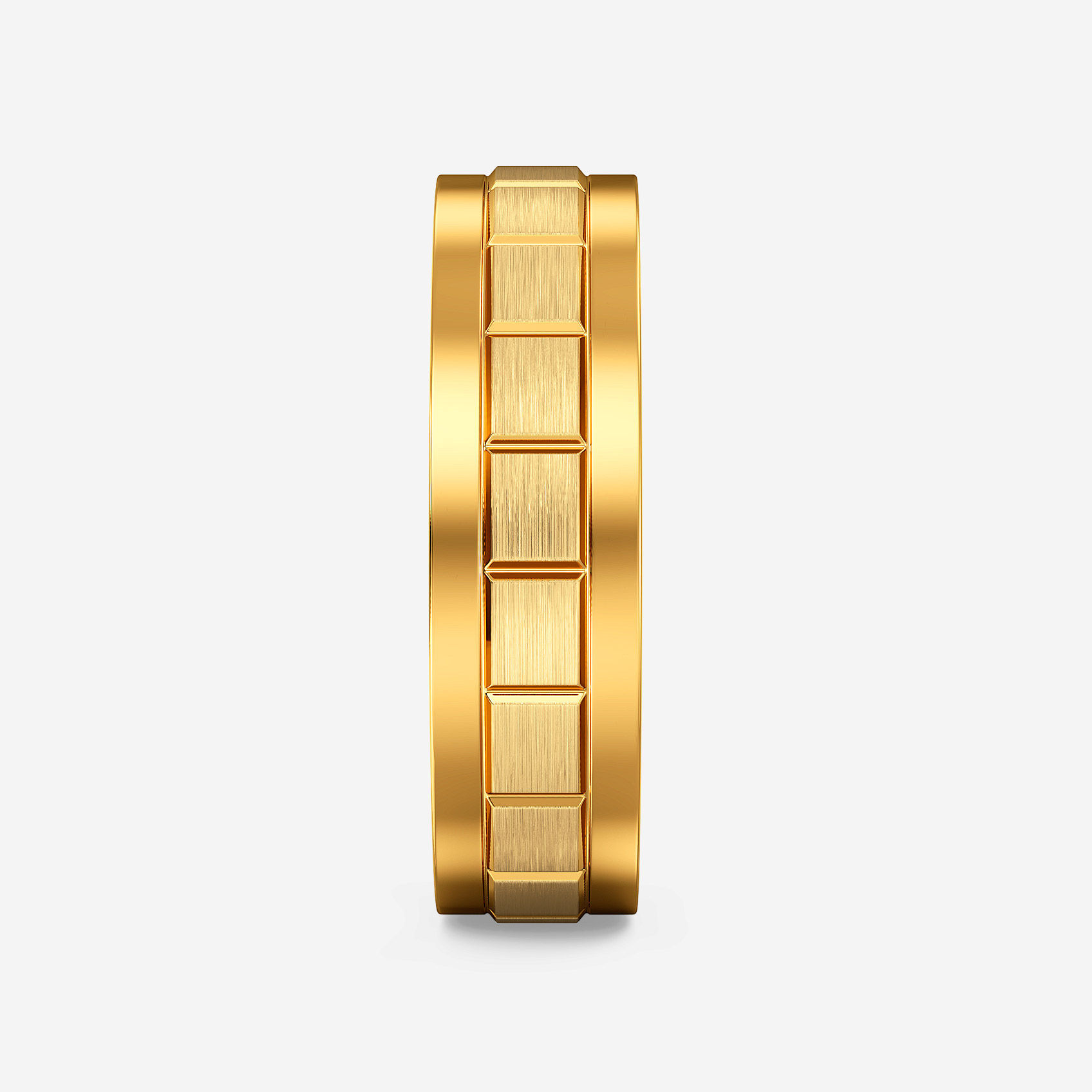 Sharp Glow Gold Mens Ring alternate view 1