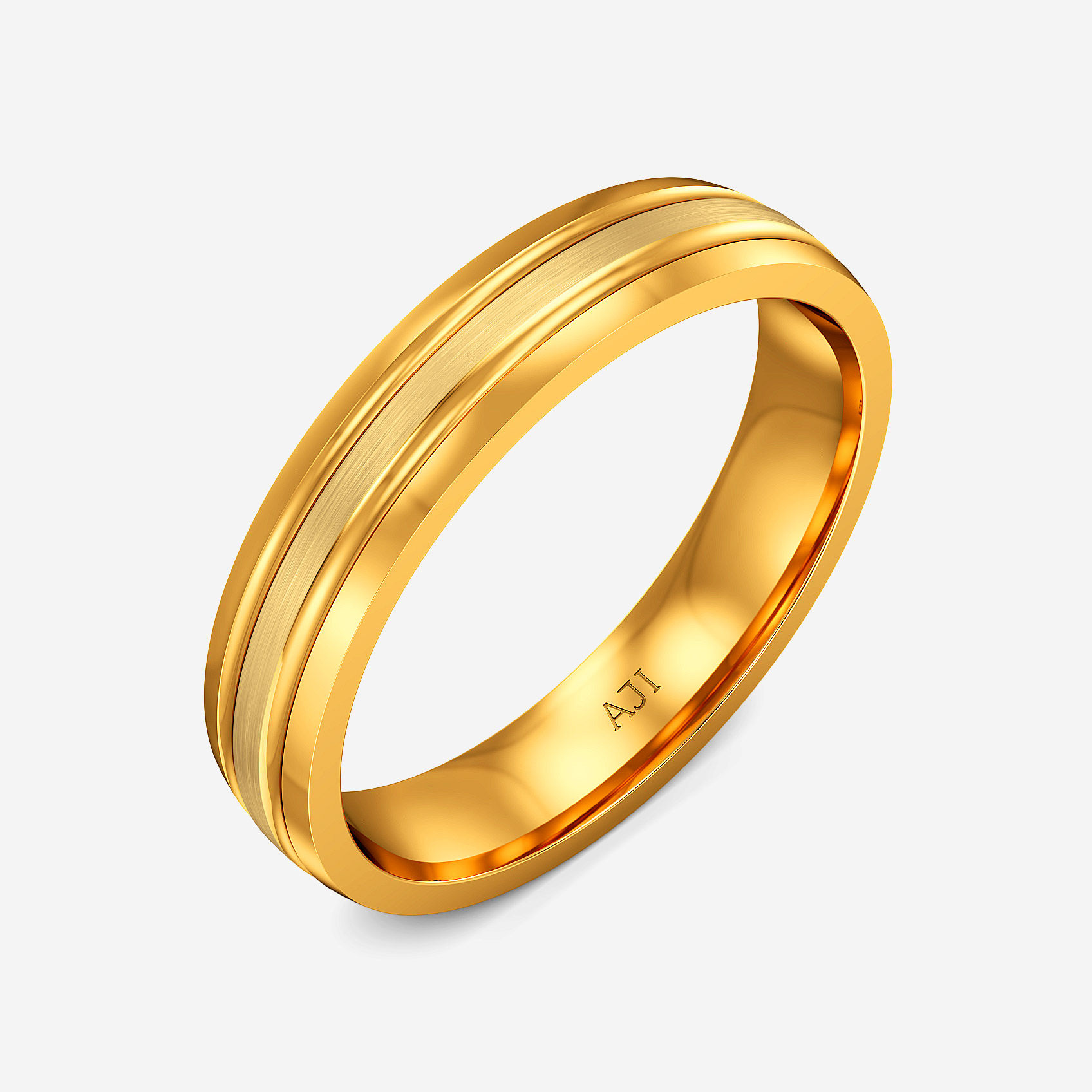 Crafted Glow Gold Womens Ring