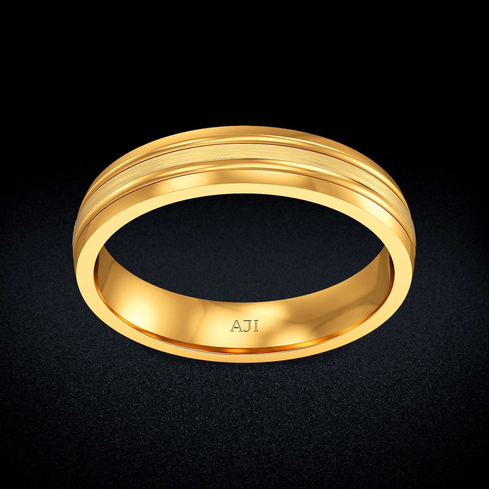 Crafted Glow Gold Womens Ring image
