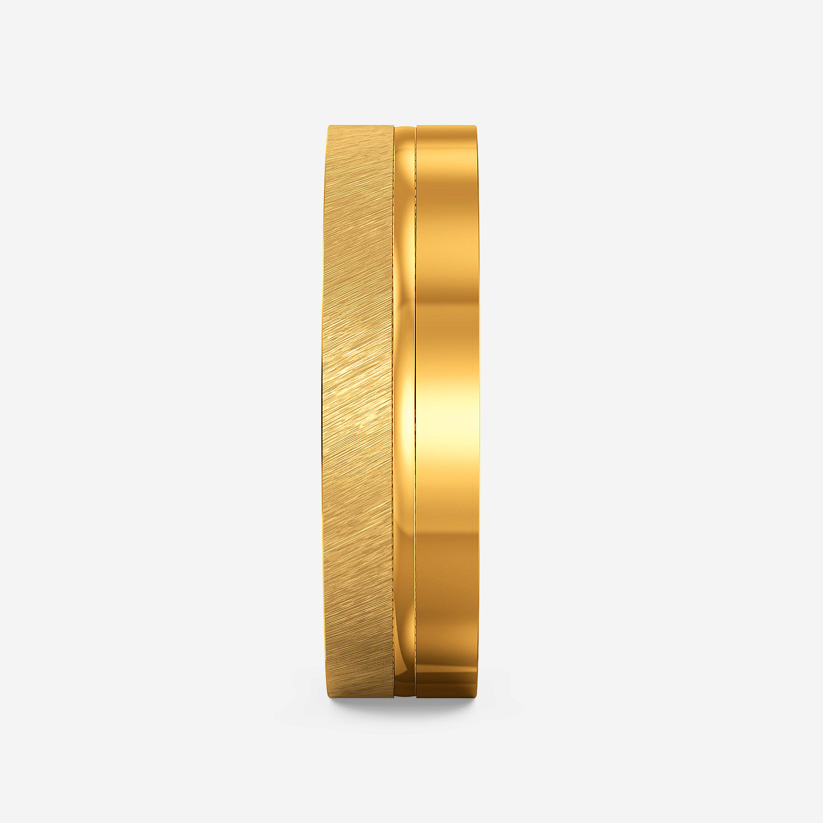 Etched Gleam Gold Mens Ring alternate view 1