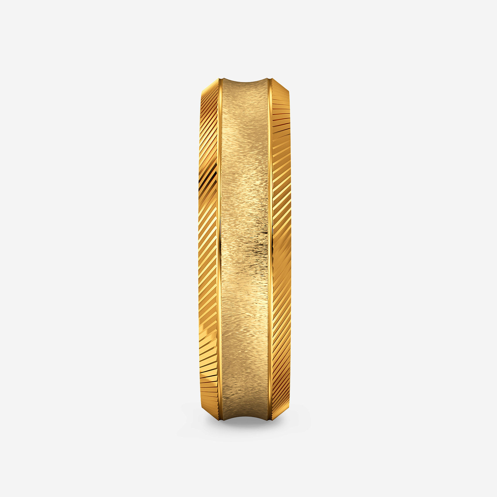 Angled Gleam Gold Mens Ring alternate view 1