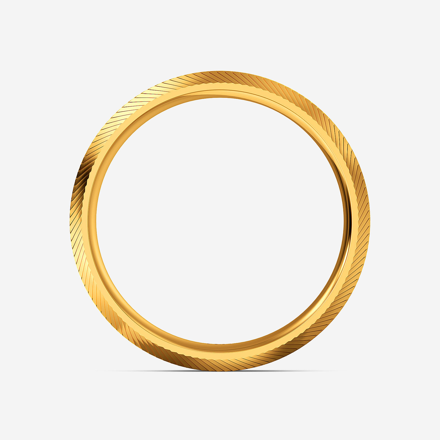 Angled Gleam Gold Mens Ring alternate view 2