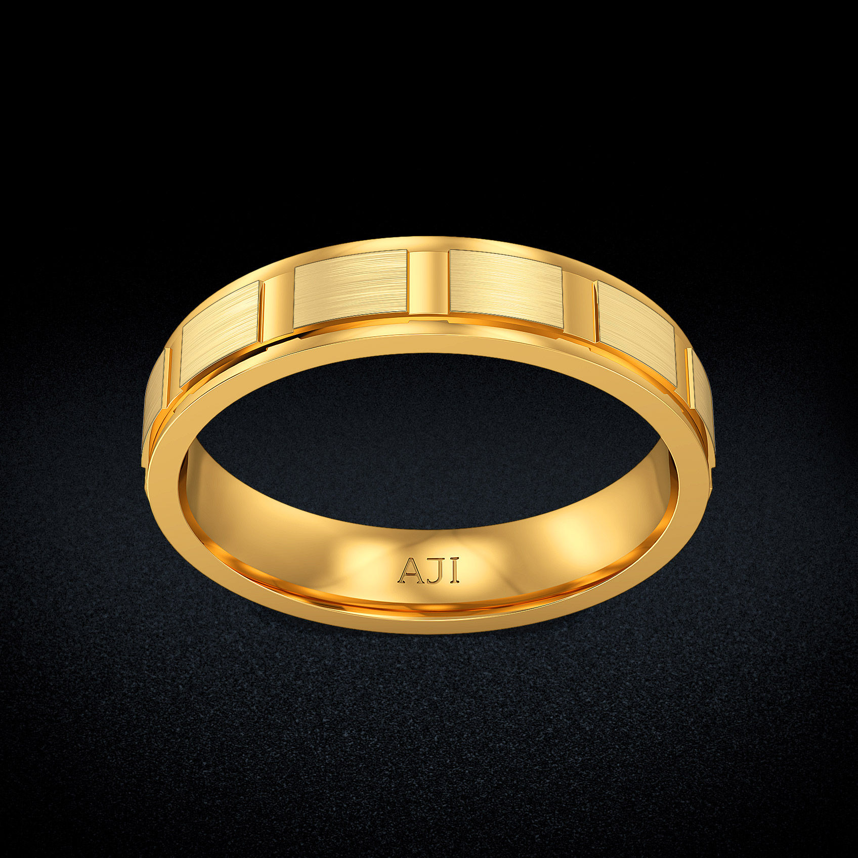 Angular Aura Gold Womens Ring image