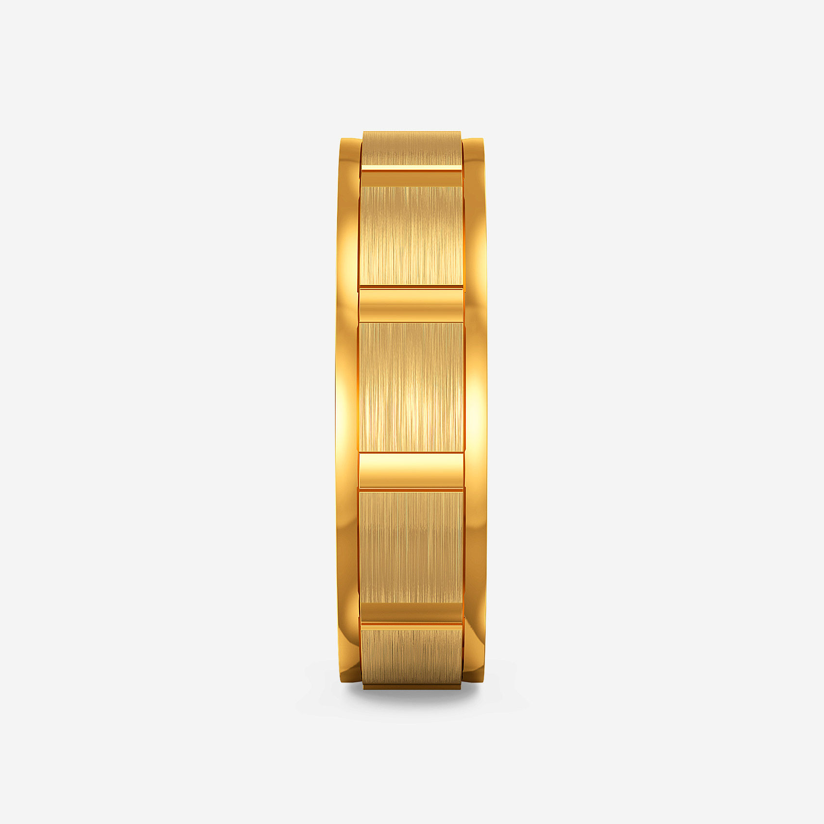 Angular Aura Gold Mens Ring alternate view 1