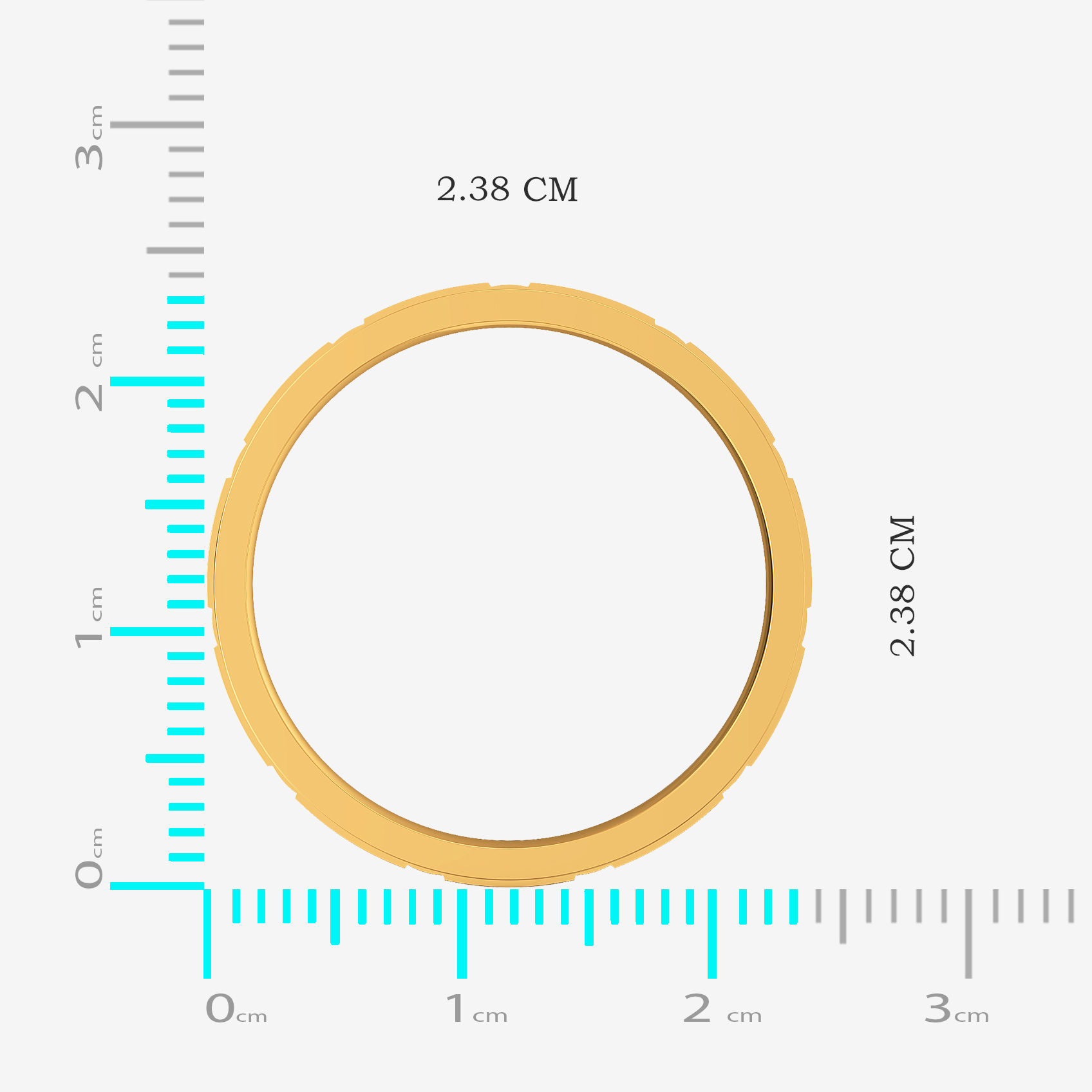 Angular Aura Gold Mens Ring alternate view 3