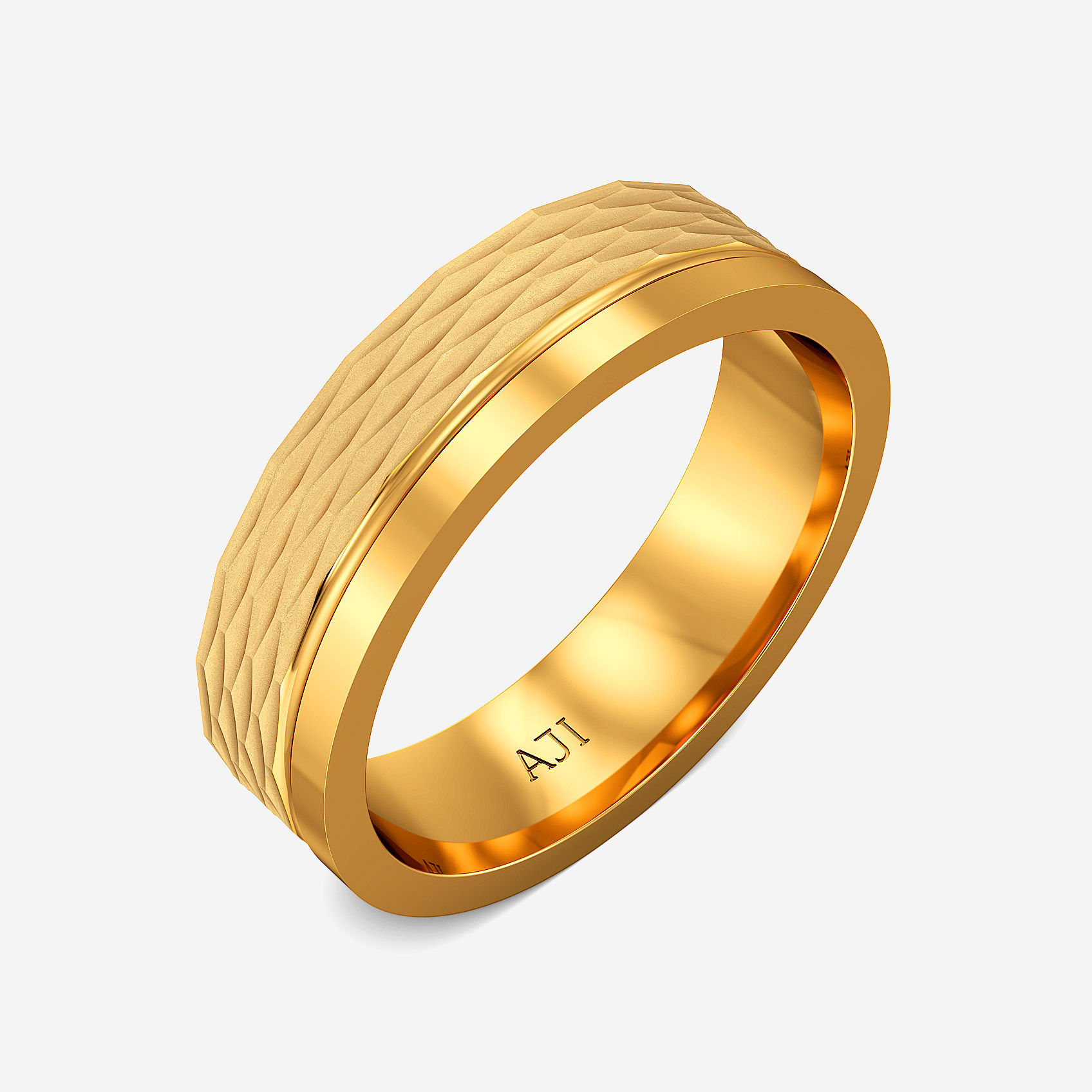 Fusion Gleam Gold Mens Ring