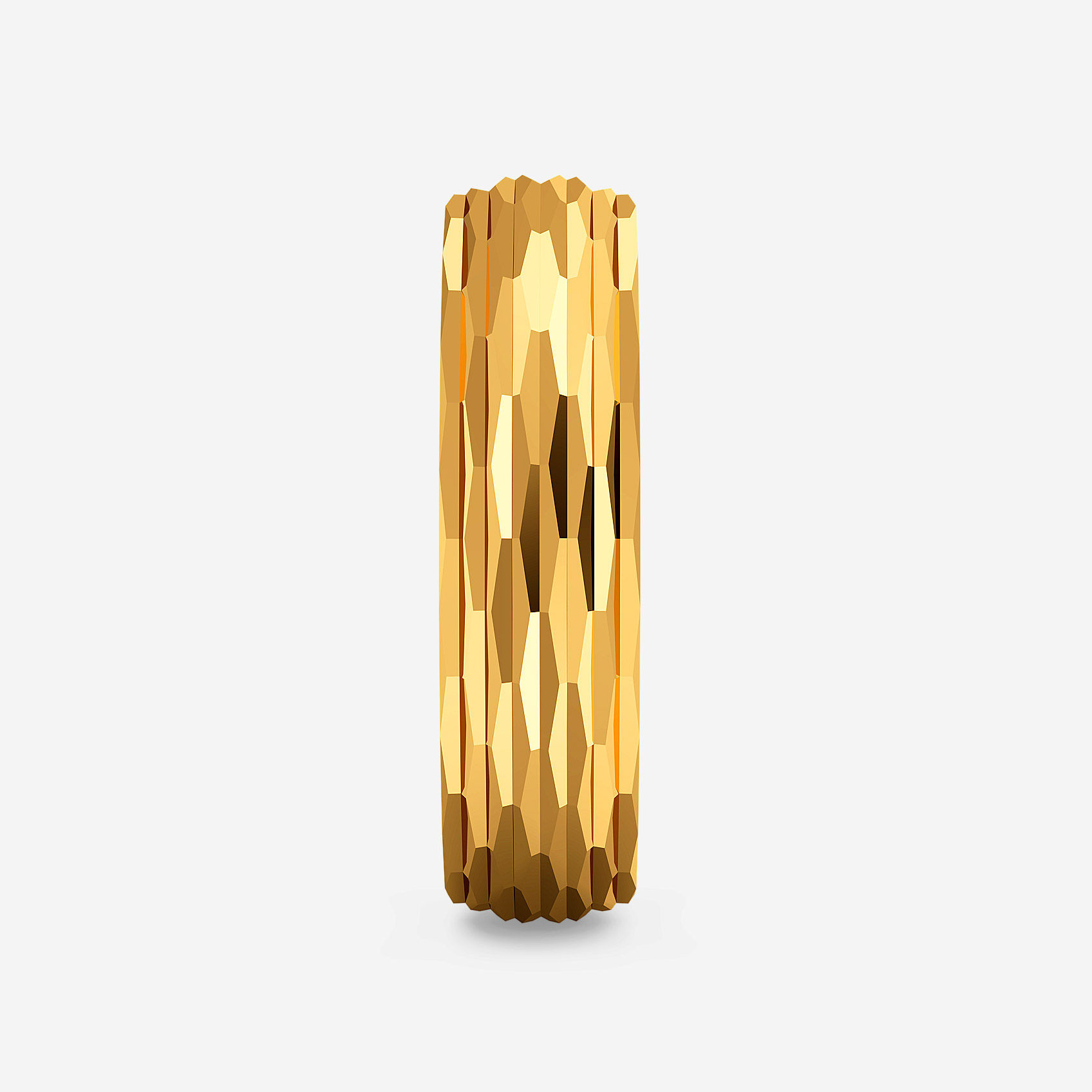 Carved Spark Gold Mens Ring alternate view 1