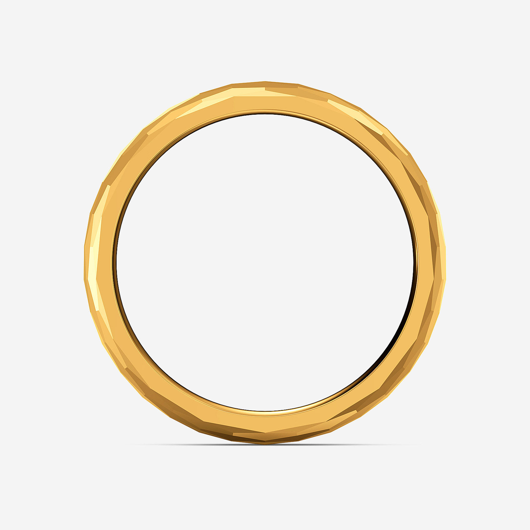 Carved Spark Gold Mens Ring alternate view 2