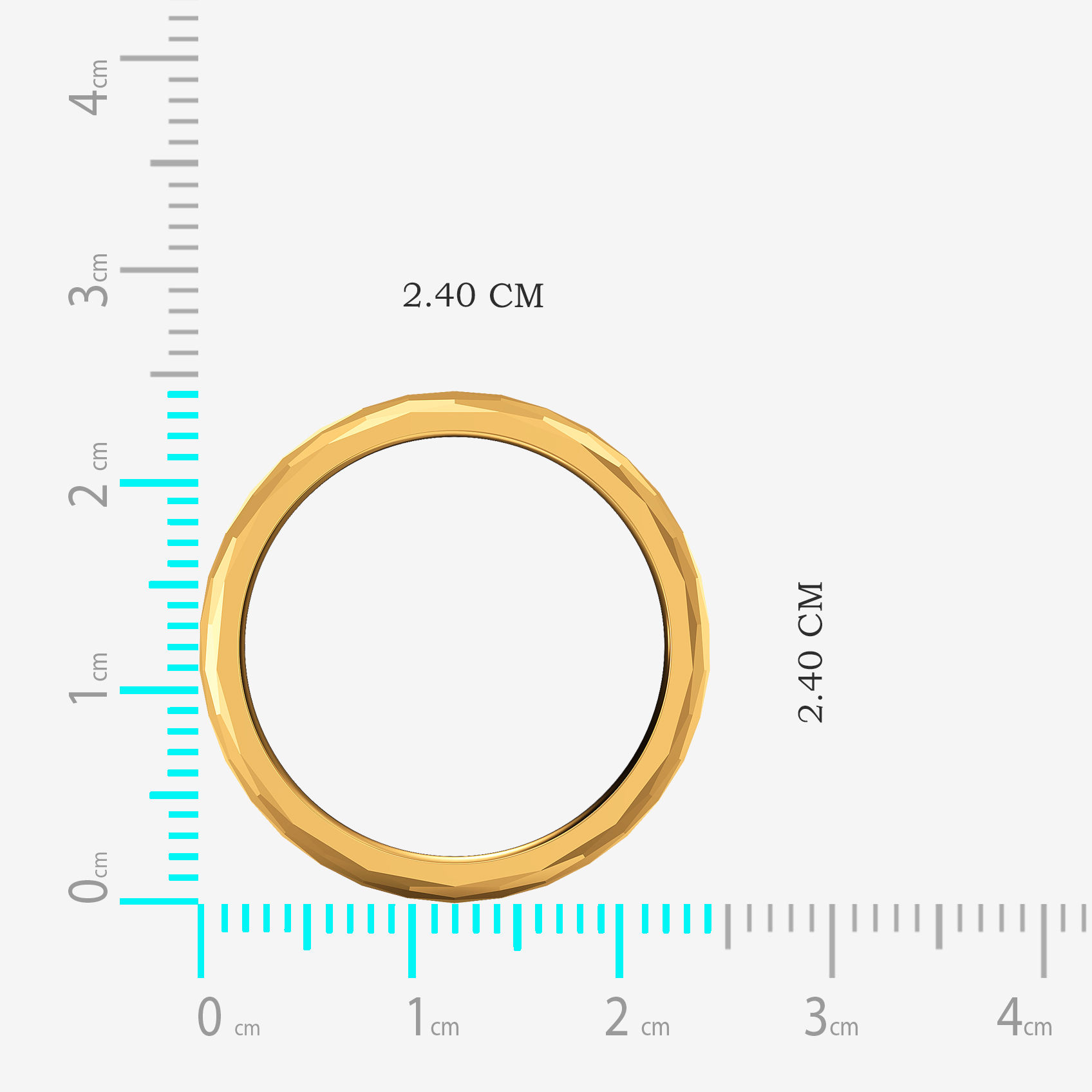 Carved Spark Gold Mens Ring alternate view 3