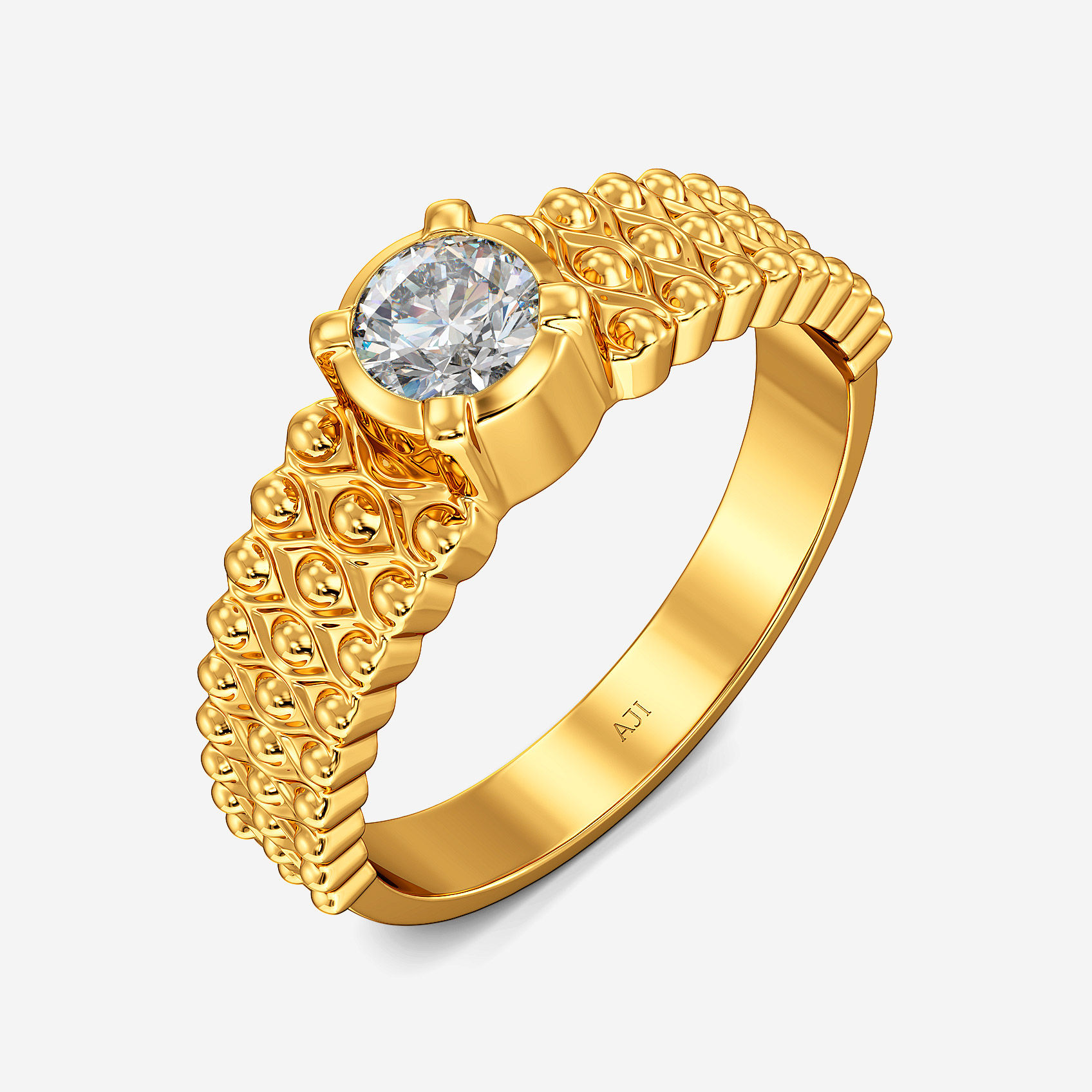 Constellation Solitaire Gold Womens Ring