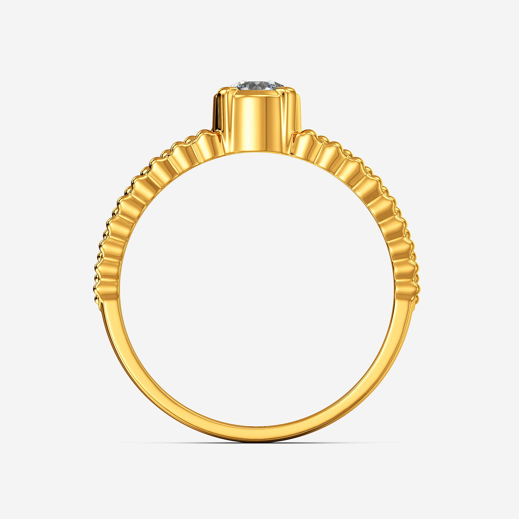 Constellation Solitaire Gold Womens Ring alternate view 2