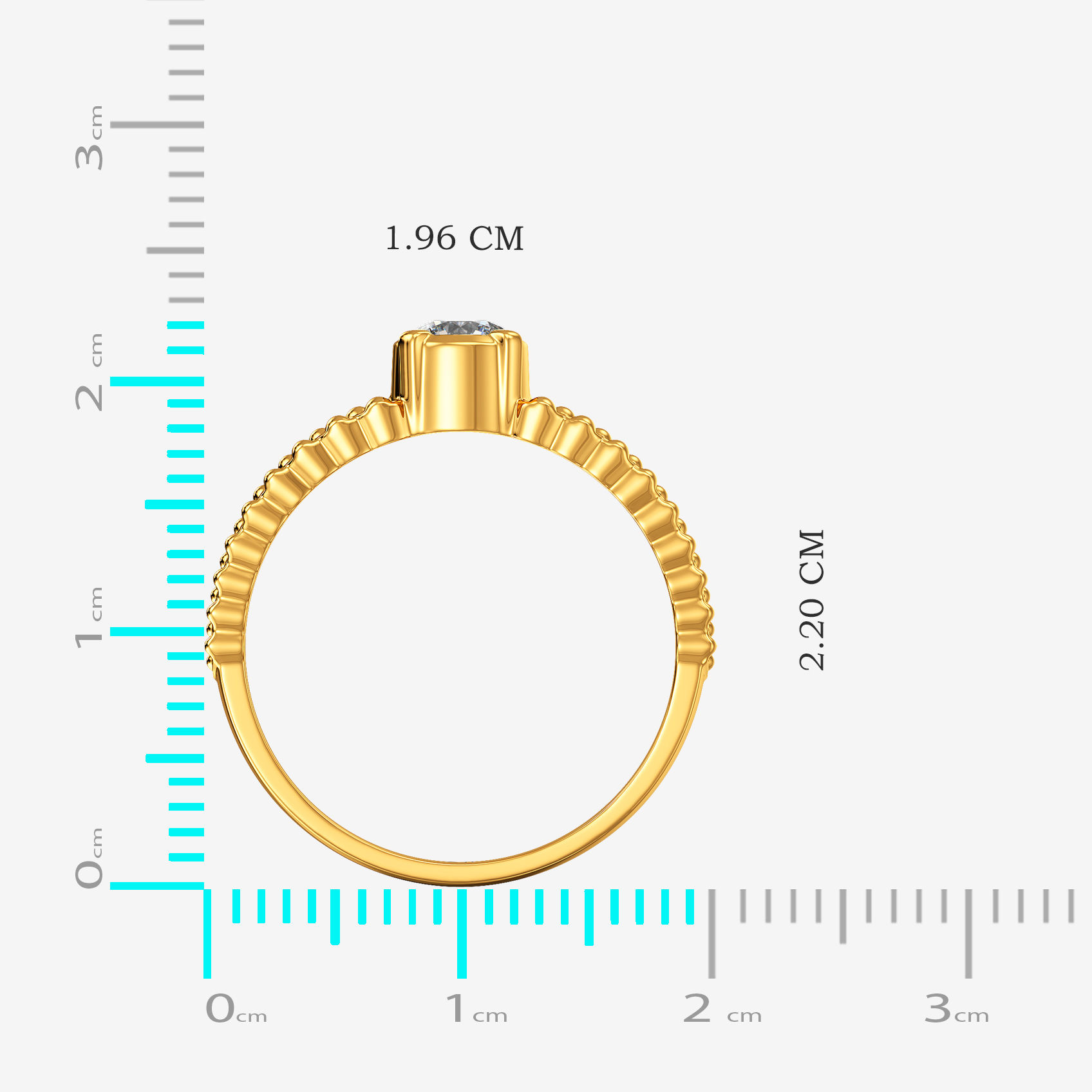 Constellation Solitaire Gold Womens Ring alternate view 3