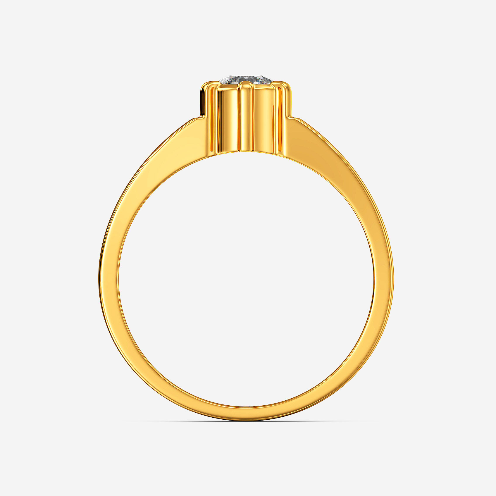 Minimal Spark Gold Womens Ring alternate view 2