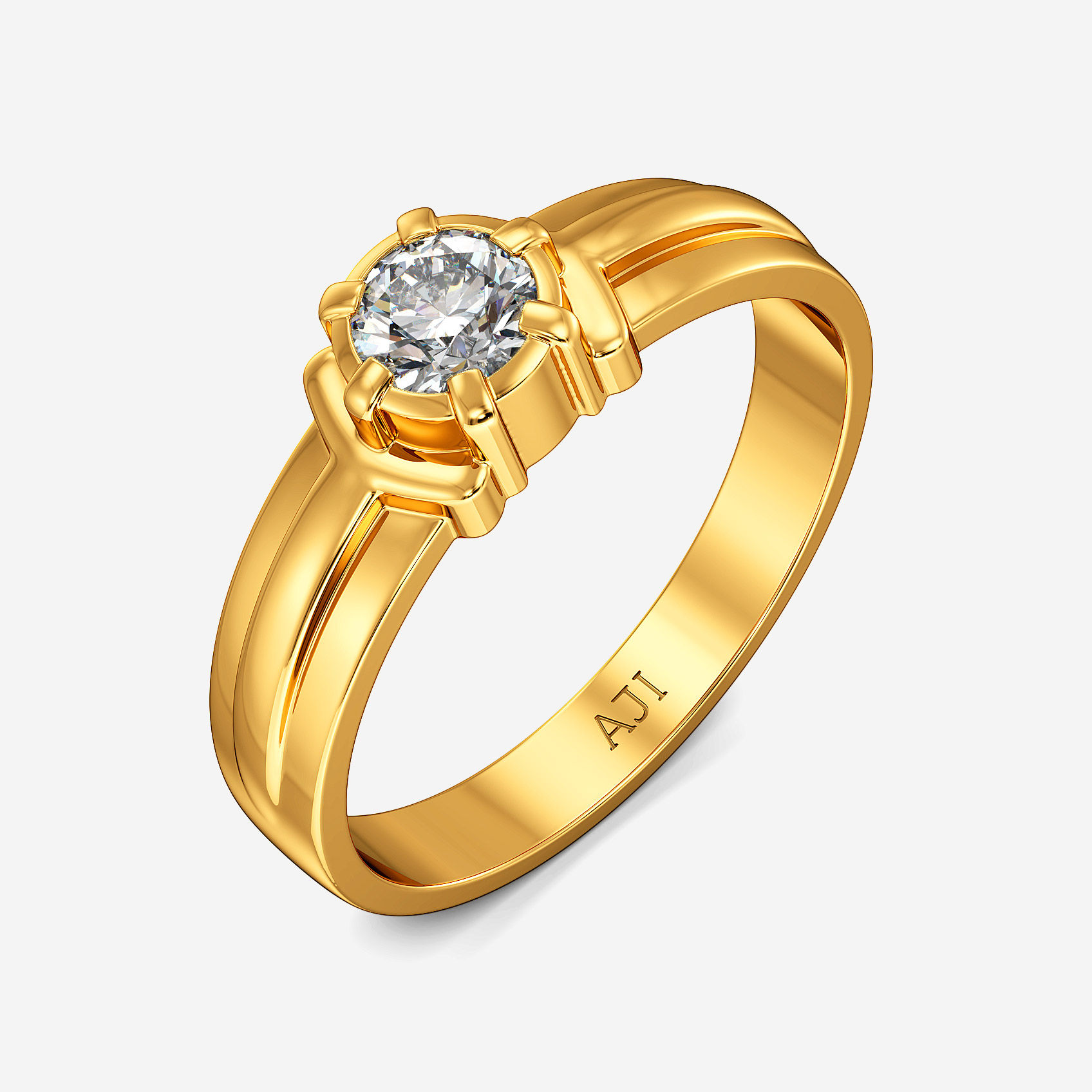 Evergreen Solitaire Gold Womens Ring