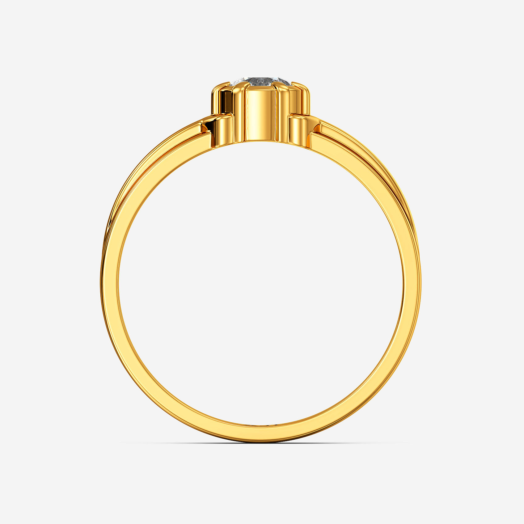 Evergreen Solitaire Gold Womens Ring alternate view 2
