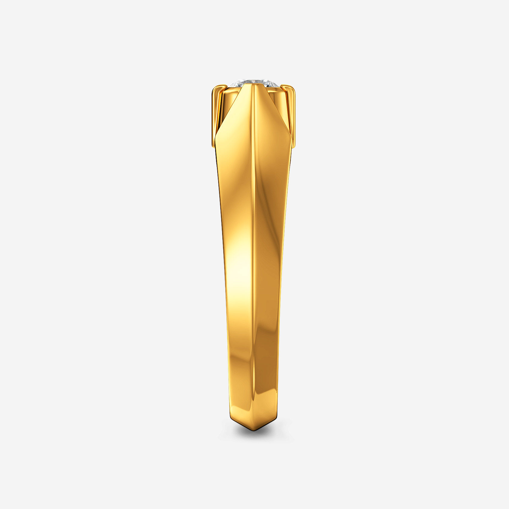 Balanced Spark Gold Mens Ring alternate view 1