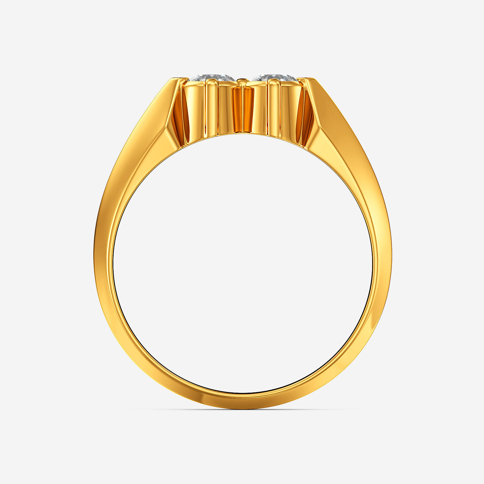 Balanced Spark Gold Mens Ring alternate view 2